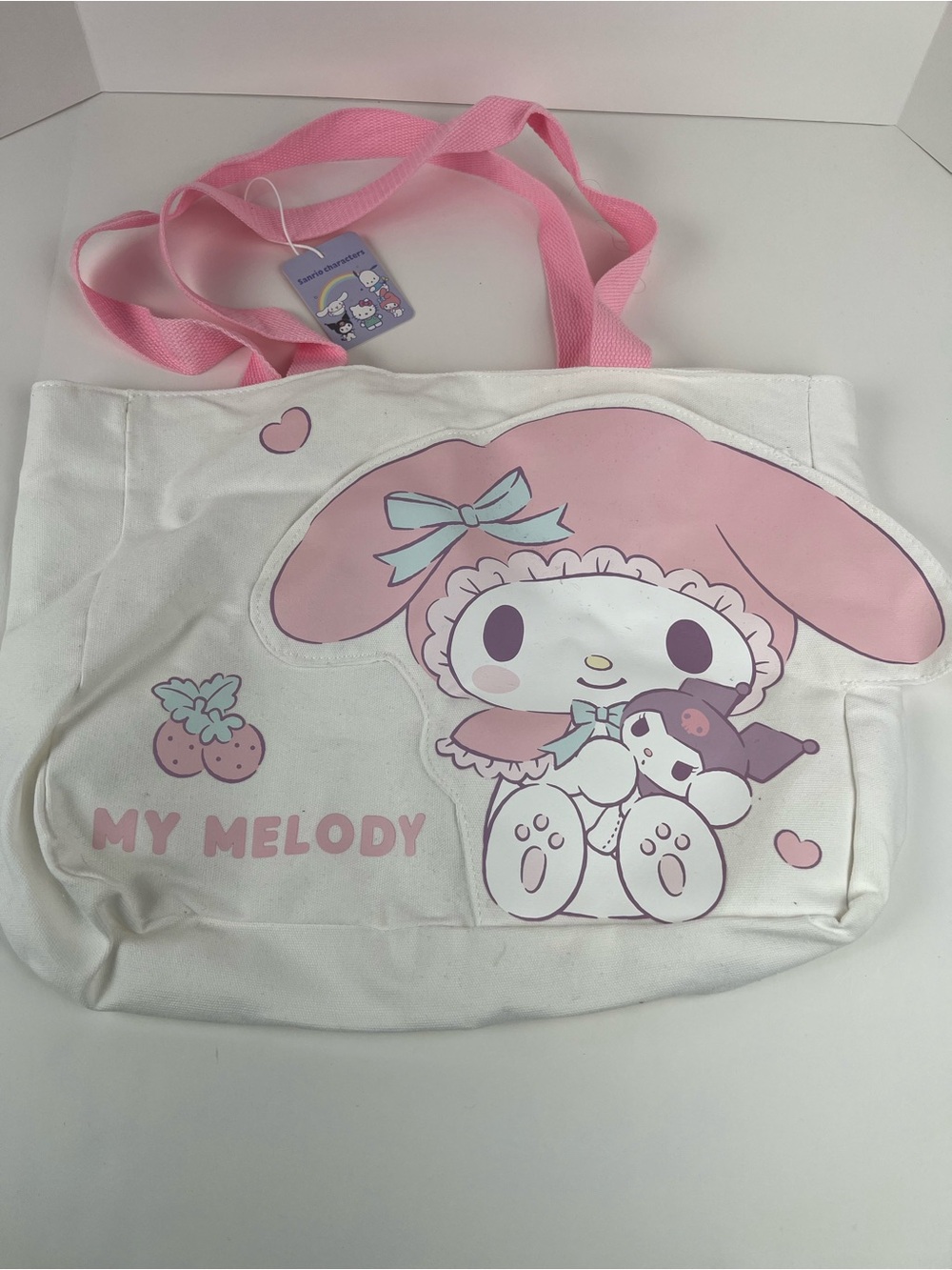 Sanrio My Melody White and Pink Canvas Tote Bag